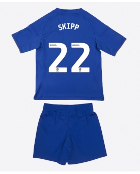 Billige Fotballdrakt Leicester City Oliver Skipp #22 Replika Hjemmedraktsett Barn 2025-26 Kortermet (med bukser)